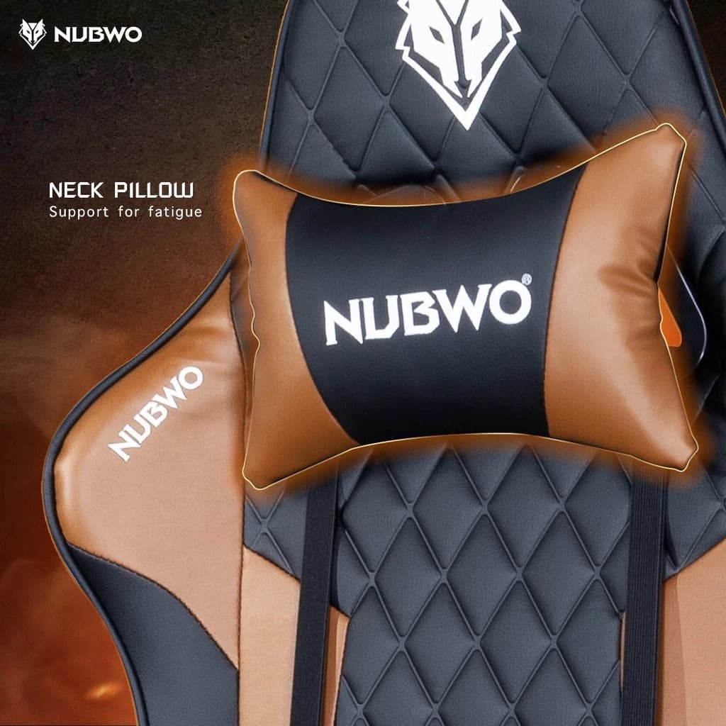 Nubwo เก้าอี้เกมมิ่ง เก้าอี้ทำงาน Gaming Chair E-Sport เก้าอี้สีดำ สีแดง สีม่วง สีน้ำตาล สีขาว ปรับเอนนอนได้สูงสุด 180 องศา เก้าอี้พนักพิงสูง ขาเหล็ก มี 6 สี รุ่น NBCH-019 https://lnwchill.com