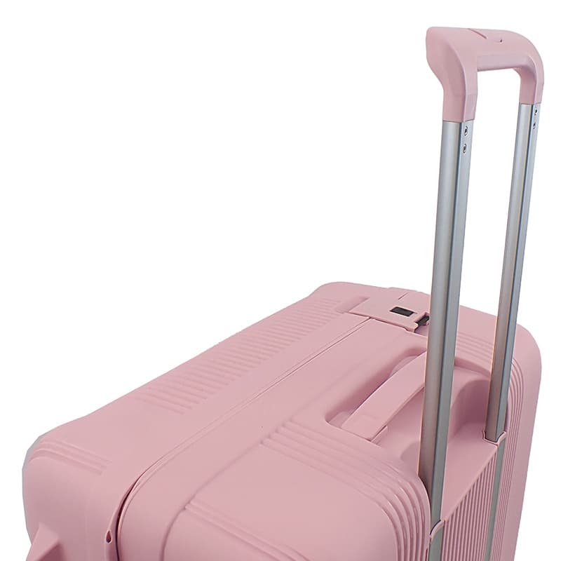 CAGGIONI รุ่น C22011 กระเป๋าเดินทางแบบโครง สีชมพู ดีไซน์ทรงเหลี่ยม บรรจุสัมภาระง่าย เพิ่มความจุ แข็งแรงทนทานด้วยวัสดุ โพลีพร็อพไพลีน (PP) https://lnwchill.com