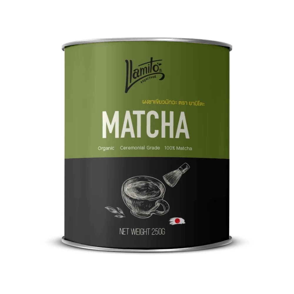 Llamito ผงมัทฉะ ออร์แกนิค (Matcha Powder) ขนาด 250g https://lnwchill.com