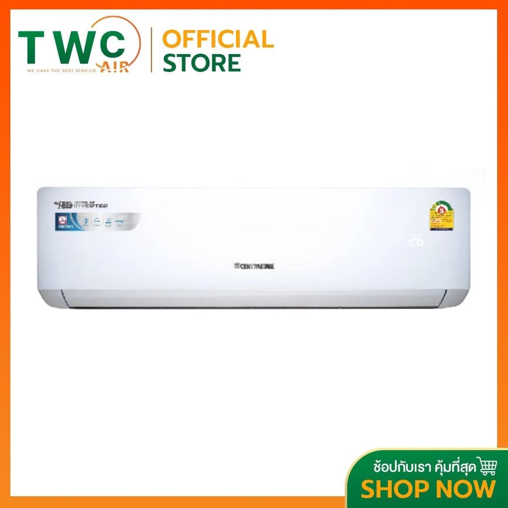 Central Air IVGE-SERIES R32 แอร์ติดผนังระบบอินเวอร์เตอร์ ขนาด 30700-38200 BTU แอร์ เครื่องปรับอากาศ https://lnwchill.com