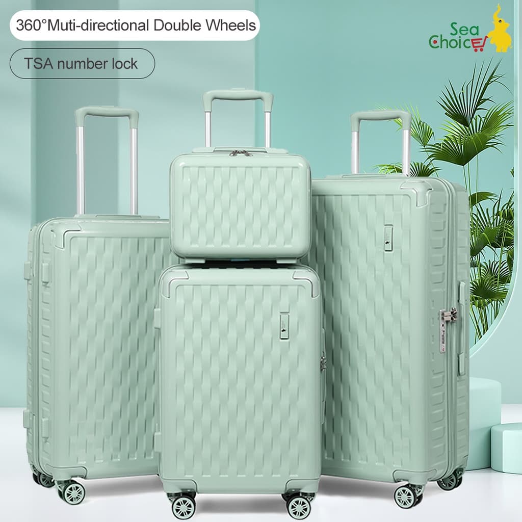 SiamChoice รุ่น PC-Series กระเป๋าเดินทางวัสดุ PC แท้ 13/20/24/28 นิ้ว ล้อคู่ 360° ล็อค TSA ซิป YKK เบา กันน้ำ https://lnwchill.com