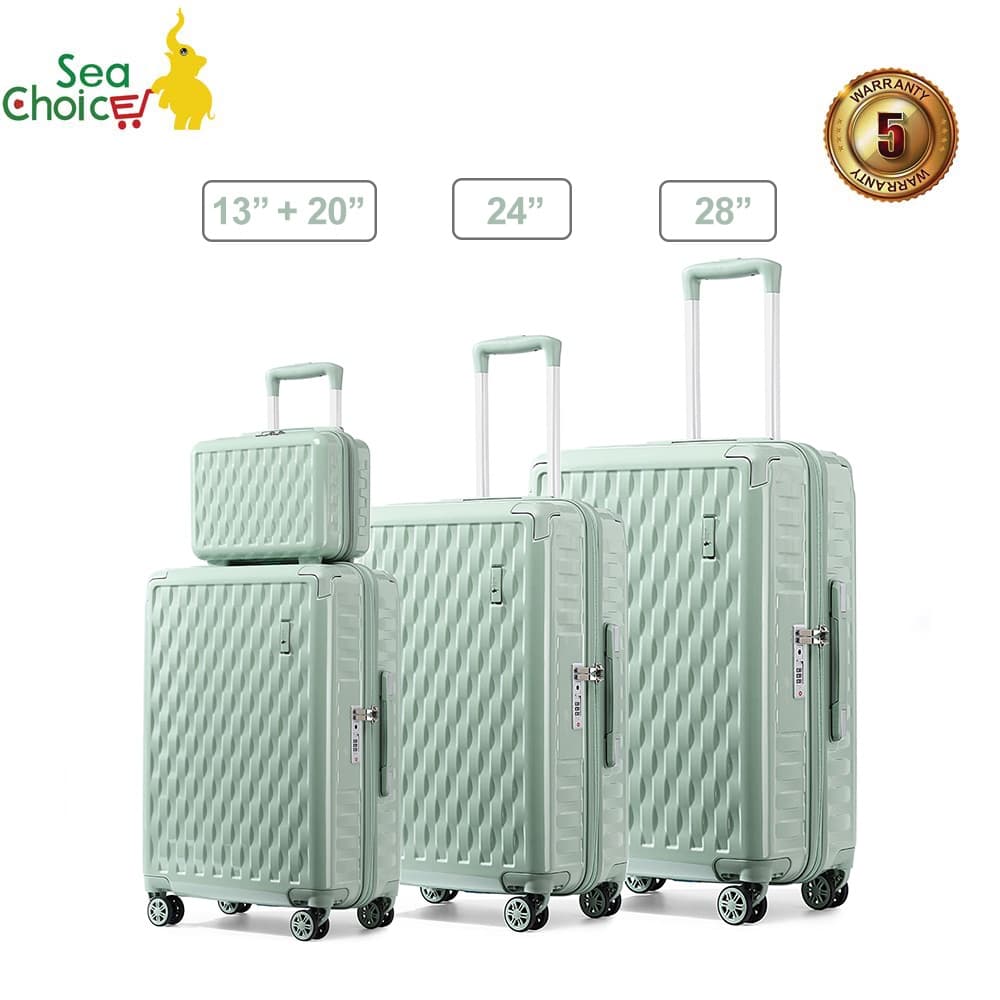 SiamChoice รุ่น PC-Series กระเป๋าเดินทางวัสดุ PC แท้ 13/20/24/28 นิ้ว ล้อคู่ 360° ล็อค TSA ซิป YKK เบา กันน้ำ https://lnwchill.com