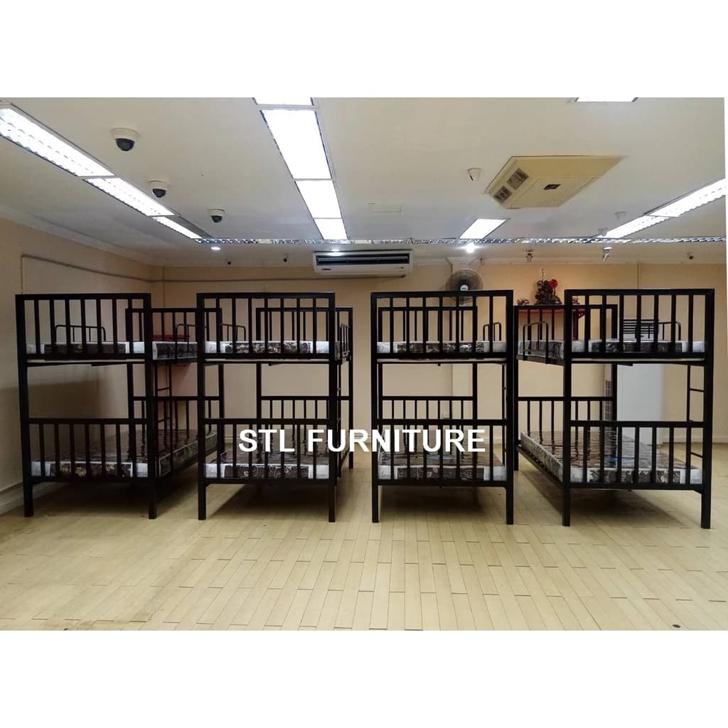 ถูก+ทนที่สุด!! เตียง 2 ชั้น เหล็กกล่อง 3.5 ฟุต สีดำ สีขาว https://lnwchill.com