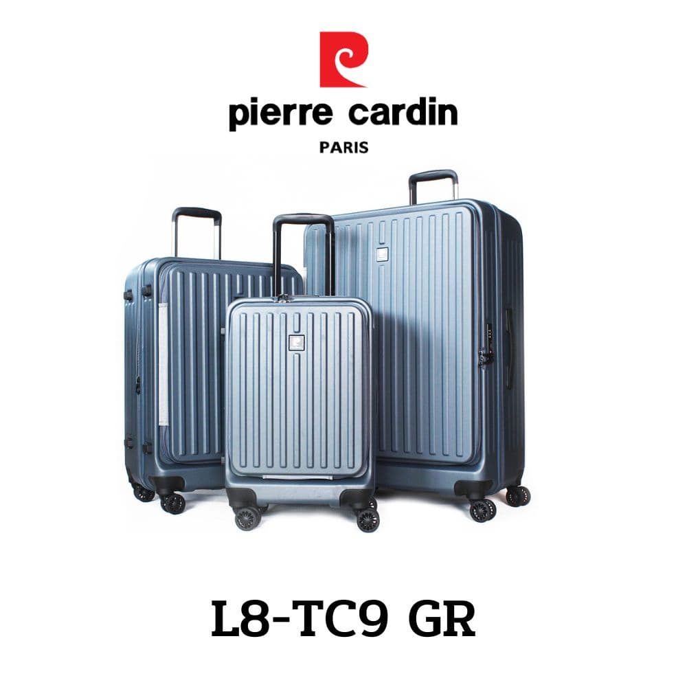 Pierre Cardin รุ่น L8-TC9 กระเป๋าเดินทางโพลีคาร์บอเนต เปิดหน้าแบบ Book Open ดีไซน์ทันสมัย น้ำหนักเบา จุของได้เยอะพิเศษ พร้อมระบบ TSA Lock https://lnwchill.com