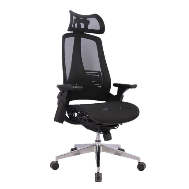 INDEX LIVING MALL เก้าอี้ทำงานเพื่อสุขภาพ Ergonomic เก้าอี้สำนักงานพนักพิงสูง รุ่น อัลทิม่า - สีดำ เก้าอี้สีดำ ระบายอากาศดีเยี่ยม รองรับน้ำหนักได้สูงสุด 120 กก.