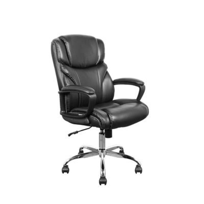 Furradec รุ่น Comfy สีดำ เก้าอี้ผู้บริหาร PU Leather ขาเหล็กโครเมียม ปรับเอนได้ 120 องศา มอบความสบายเหนือระดับ https://lnwchill.com