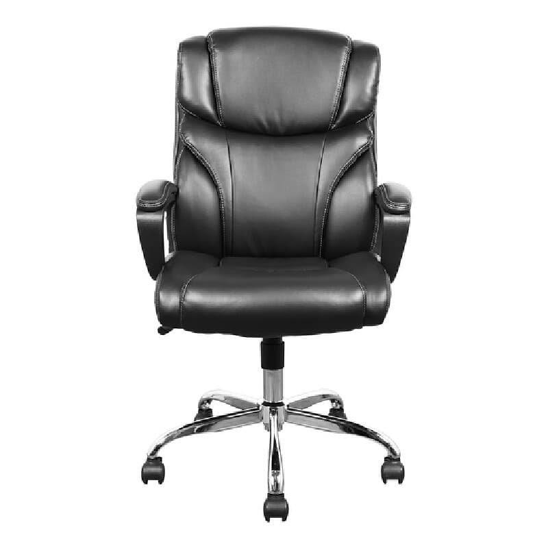 Furradec รุ่น Comfy สีดำ เก้าอี้ผู้บริหาร PU Leather ขาเหล็กโครเมียม ปรับเอนได้ 120 องศา มอบความสบายเหนือระดับ https://lnwchill.com