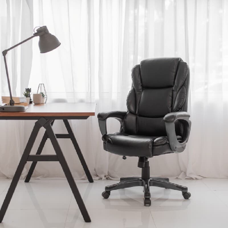 Furradec รุ่น Ravana เก้าอี้ผู้บริหารสีดำ หุ้มหนังสังเคราะห์ Bonded Leather รองรับสรีระเพื่อบุคลิกภาพระดับมืออาชีพ https://lnwchill.com