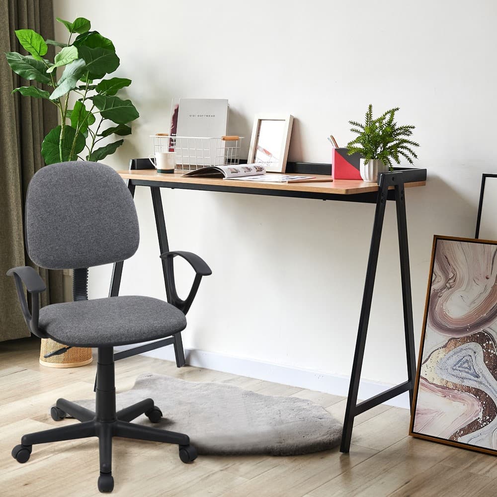 INDEX LIVING MALL เก้าอี้สำนักงาน รุ่นสตีฟ เก้าอี้นั่งทำงาน เก้าอี้เล็ก สีเบจ สีเทา สีดำ เบาะรองนั่งผ้า นุ่ม สบาย รองรับน้ำหนักได้สูงสุด 120 กก. https://lnwchill.com