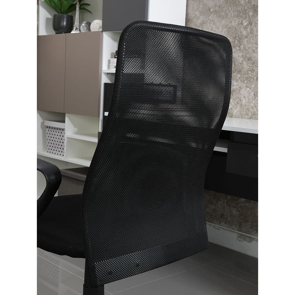 INDEX LIVING MALL เก้าอี้นั่งทำงาน  Ergonomic เก้าอี้สำนักงาน รุ่นท็อปเปอร์ - สีดำ เก้าอี้สีดำ ระบายอากาศดีเยี่ยม รับน้ำหนักได้ประมาณ 100-120 กิโลกรัม https://lnwchill.com