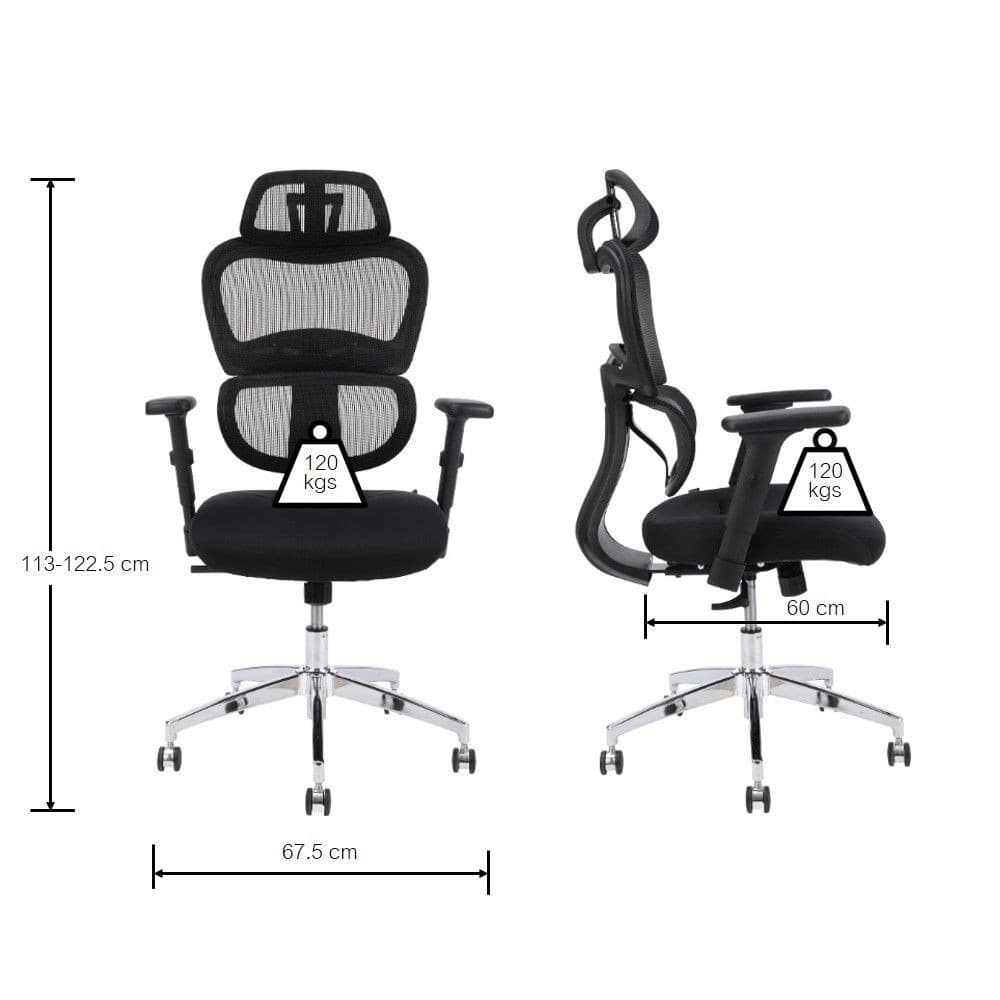 INDEX LIVING MALL เก้าอี้สำนักงานพนักพิงสูง เก้าอี้ทำงานเพื่อสุขภาพ Ergonomic รุ่น ละซี - สีดำ เก้าอี้สีดำ ระบายอากาศดีเยี่ยม รองรับน้ำหนักได้สูงสุด 120 กก. https://lnwchill.com