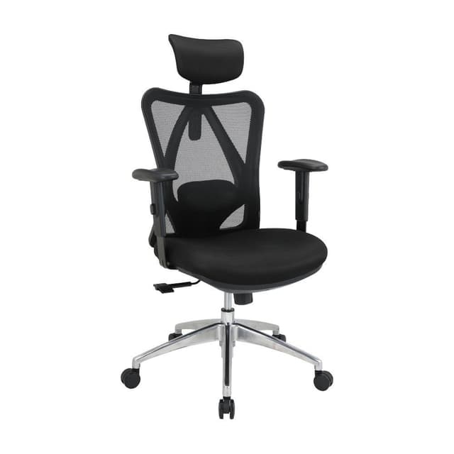 INDEX LIVING MALL เก้าอี้ทำงานเพื่อสุขภาพ  Ergonomic ระบายอากาศดีเยี่ยม เก้าอี้สำนักงานพนักพิงสูง รุ่น AMORE - สีดำ เก้าอี้สีดำ 2D Lumbar support