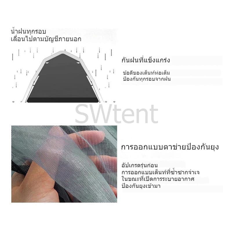 เตนท์แคมป์ปิ้ง เต็นท์พับ 3-4 คน เต็นท์สนาม เต็นท์นอน เต้นท์กางอัตโนมัติ เต็นท์พักแรม ใช้สำหรับเดินป่ ระบายอากาศได้ดี https://lnwchill.com