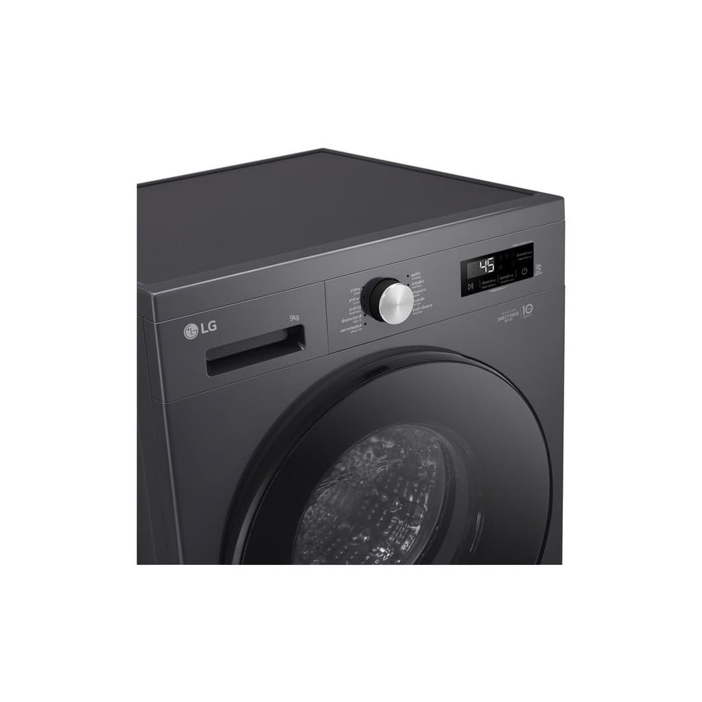 LG รุ่น FB1209S5M เครื่องซักผ้าฝาหน้าความจุ 9 กก สีดำเงางาม ระบบ Inverter Direct Drive ถนอมผ้าอัจฉริยะ ซักสะอาดเงียบสนิทประหยัดพลังงาน https://lnwchill.com