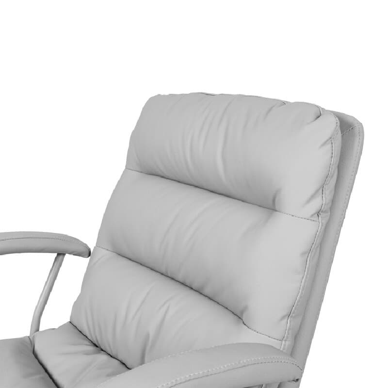 FURRADEC รุ่น Puff เก้าอี้สำนักงาน สีเทา โครงเหล็กเบาะ PU นุ่มสบายปรับเอนได้ 120 องศารองรับน้ำหนัก 130 กก. เพื่อประสิทธิภาพการทำงานที่เหนือระดับในทุกวัน https://lnwchill.com