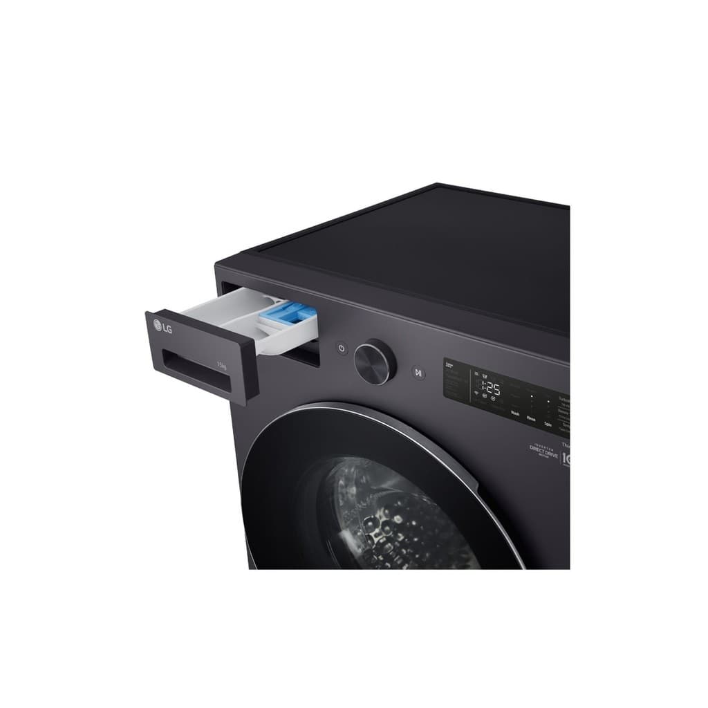 LG เครื่องซักผ้า รุ่น F2515SNEG ความจุซัก 15 กก. สีเงิน ระบบ AI DD ถนอมผ้าอัจฉริยะ ซักสะอาดรวดเร็วด้วย TurboWash https://lnwchill.com