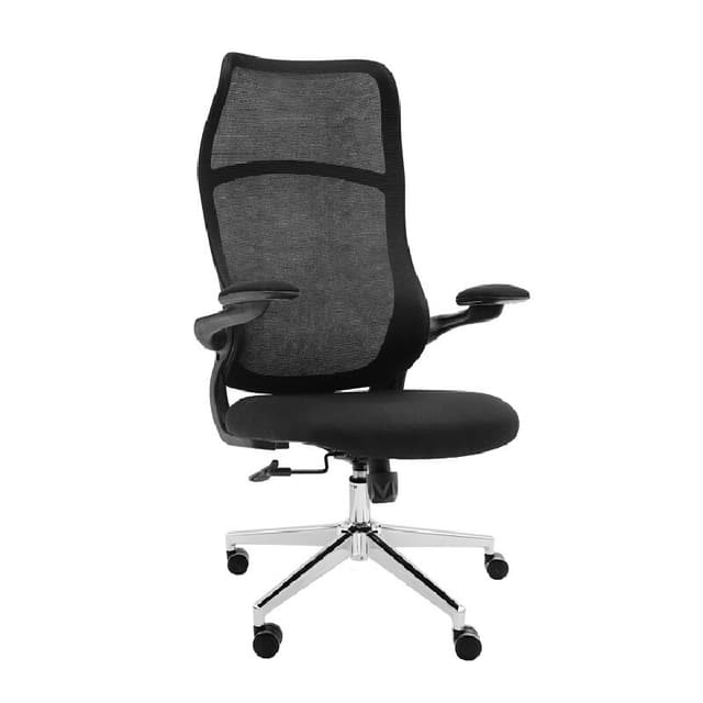 FURRADEC รุ่น Moby สีดำ พนักพิงผ้า Mesh ระบายอากาศดีเยี่ยม ปรับเอน 130 องศา ระบบ Gas Lifting Class 3 พนักแขนพับได้ นั่งสบายเพื่อสุขภาพและการทำงานที่ยาวนาน