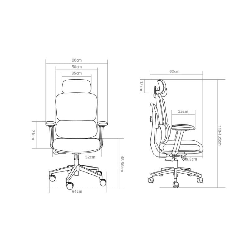 FURRADEC รุ่น Harmony เก้าอี้เพื่อสุขภาพสีดำ พนักพิงผ้าตาข่ายระบายอากาศ ปรับเอนอัตโนมัติ 125 องศา รองรับสรีระลดอาการปวดหลังขณะนั่งทำงานนาน 6-8 ชั่วโมง https://lnwchill.com