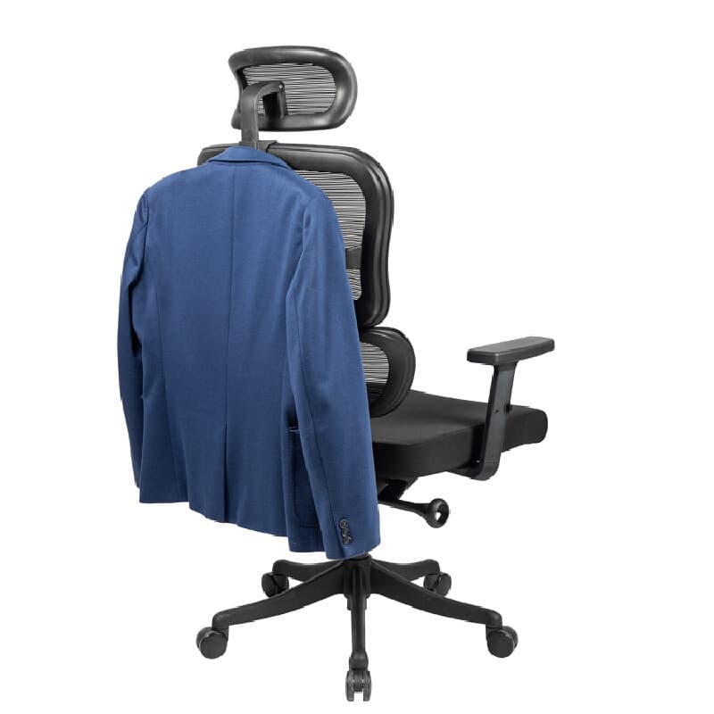 FURRADEC รุ่น Buddy เก้าอี้เพื่อสุขภาพ สีดำ พนักพิง Mesh ระบายอากาศดีเยี่ยม ปรับเอนล็อค 3 ระดับ พร้อมที่แขวนเสื้อและรองรับสรีระช่วยลดอาการปวดเมื่อยได้อย่างมีประสิทธิภาพ https://lnwchill.com