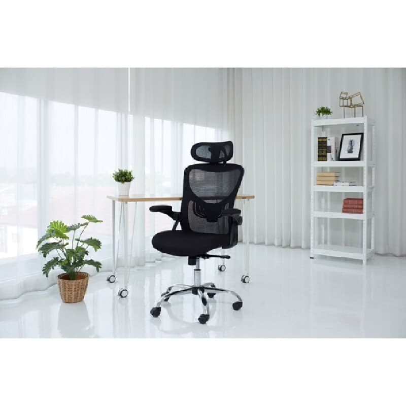 FURRADEC รุ่น Ryan เก้าอี้เพื่อสุขภาพ สีดำ ตาข่ายระบายอากาศ ปรับเอนล็อคได้ เสริมที่รองรับหลัง ใช้งานทนทาน รับน้ำหนัก 120 กก. https://lnwchill.com