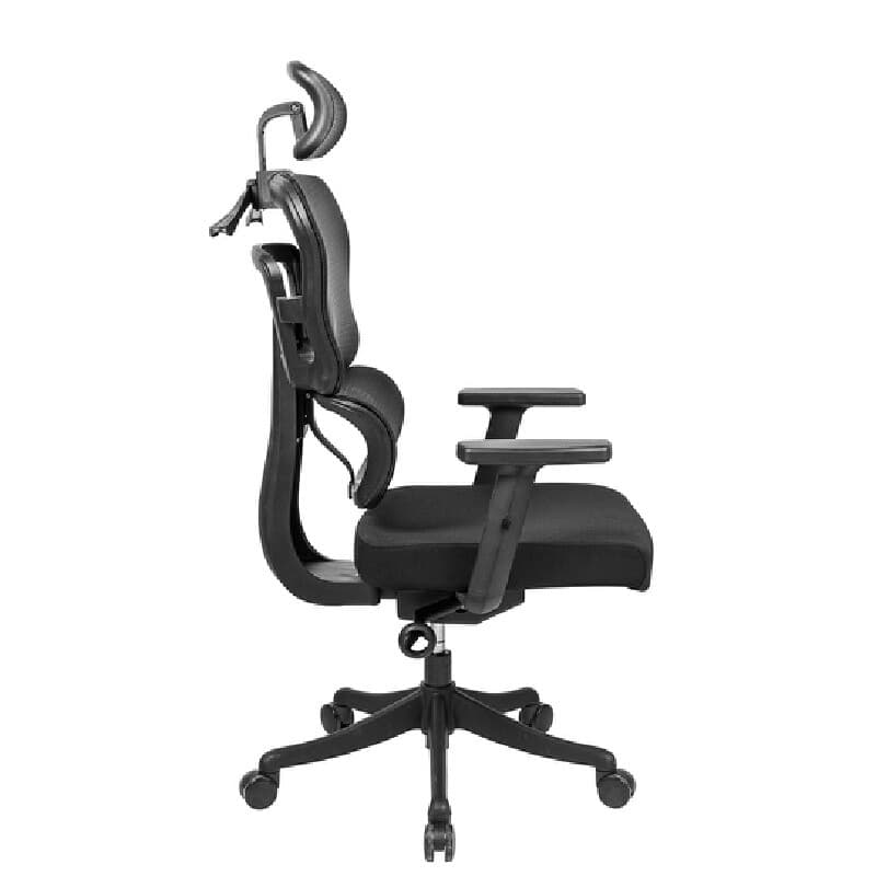 FURRADEC รุ่น Buddy เก้าอี้เพื่อสุขภาพ สีดำ พนักพิง Mesh ระบายอากาศดีเยี่ยม ปรับเอนล็อค 3 ระดับ พร้อมที่แขวนเสื้อและรองรับสรีระช่วยลดอาการปวดเมื่อยได้อย่างมีประสิทธิภาพ https://lnwchill.com