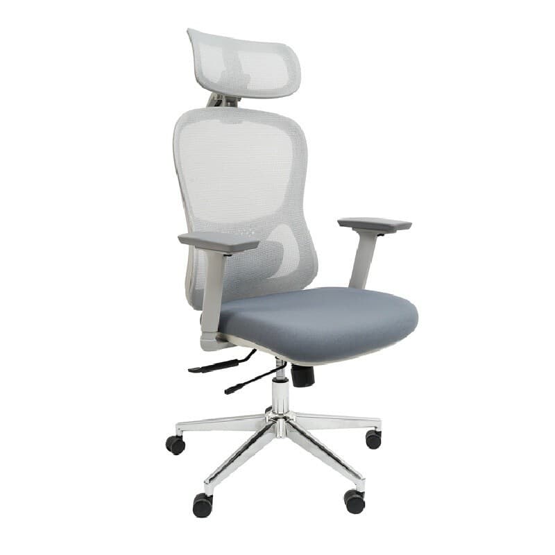 FURRADEC รุ่น Feature เก้าอี้เพื่อสุขภาพ สีเทา พนักพิงตาข่ายปรับระดับได้หลายจุด รองรับสรีระการทำงาน 6-8 ชั่วโมง รับน้ำหนักสูงสุด 150 กิโลกรัม ดีไซน์ทันสมัยเพื่อสุขภาพที่ดี https://lnwchill.com