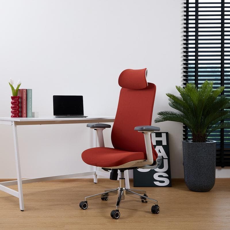 FURRADEC รุ่น Melody เก้าอี้เพื่อสุขภาพ สีแดง ปรับเอน 125 องศา รองรับสรีระ 120 กก. ช่วยลดความเมื่อยล้า ดีไซน์ทันสมัย นั่งทำงานสบายได้ตลอดวัน https://lnwchill.com