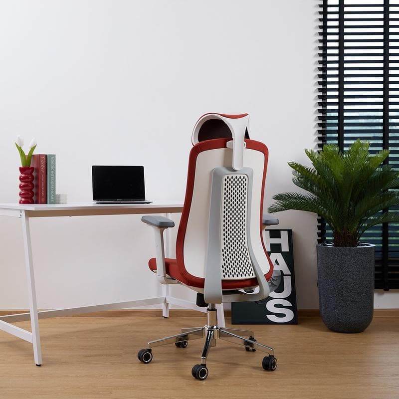 FURRADEC รุ่น Melody เก้าอี้เพื่อสุขภาพ สีแดง ปรับเอน 125 องศา รองรับสรีระ 120 กก. ช่วยลดความเมื่อยล้า ดีไซน์ทันสมัย นั่งทำงานสบายได้ตลอดวัน https://lnwchill.com