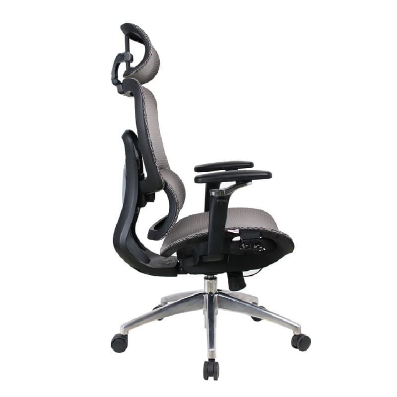 FURRADEC รุ่น Cezar สีเทา พนักพิงเมชระบายอากาศ ฐานอลูมิเนียมรับน้ำหนัก 150 กก. แขน 5D ปรับละเอียดรองรับสรีระลดปวดหลังเพื่อประสิทธิภาพการทำงานที่ดีขึ้น https://lnwchill.com