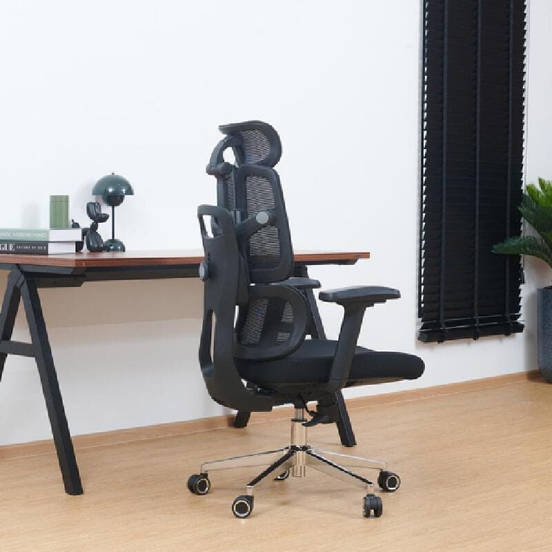 FURRADEC รุ่น Symphony Lite เก้าอี้เพื่อสุขภาพสีดำ ปรับเอน 125 องศา รองรับสรีระด้วยที่พักแขน 3D และระบบ Synchronized Tilting นั่งสบายระบายอากาศดีเยี่ยม https://lnwchill.com