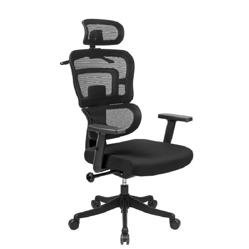 FURRADEC รุ่น Buddy เก้าอี้เพื่อสุขภาพ สีดำ พนักพิง Mesh ระบายอากาศดีเยี่ยม ปรับเอนล็อค 3 ระดับ พร้อมที่แขวนเสื้อและรองรับสรีระช่วยลดอาการปวดเมื่อยได้อย่างมีประสิทธิภาพ https://lnwchill.com