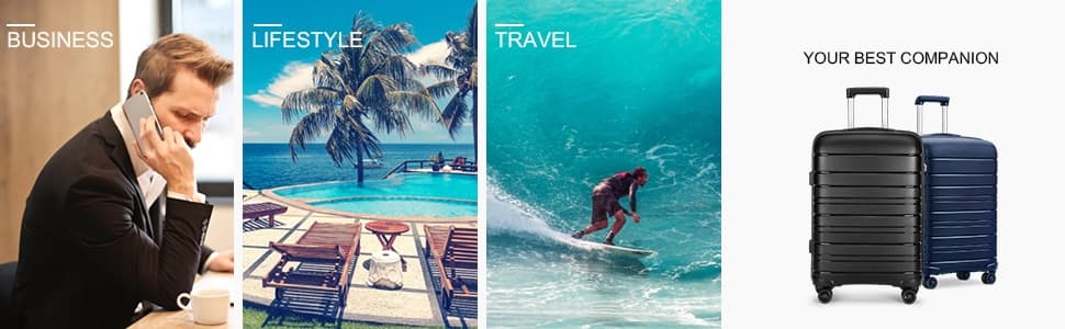 SiamChoice รุ่น Sea Choice กระเป๋าเดินทางวัสดุ PP ล้อคู่ ตัวล็อก TSA ซิป YKK น้ำหนักเบา ทนทานกันกระแทก https://lnwchill.com