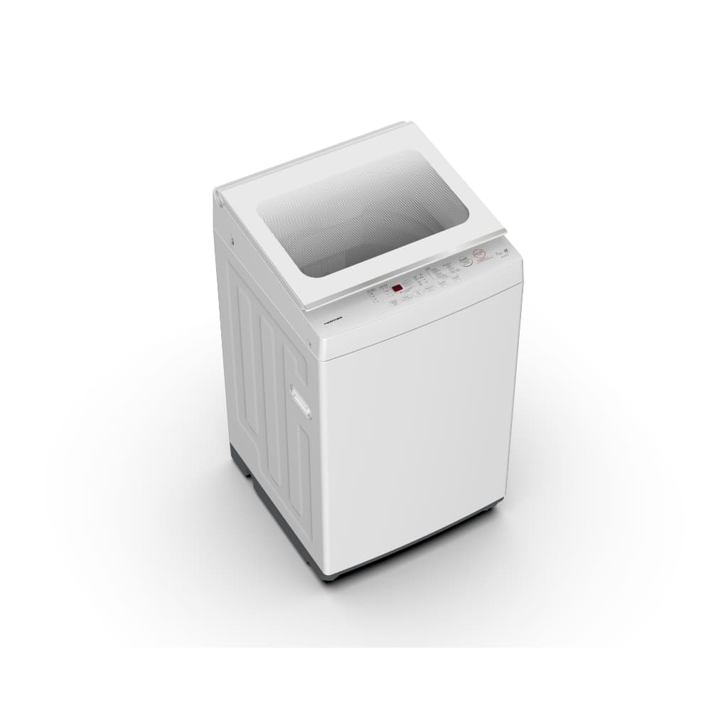 TOSHIBA รุ่น AW-K801ATWW เครื่องซักผ้าฝาบน 7 กก ดีไซน์ไร้ขอบมุม ฝาเครื่องลายไหม ปั่นแห้งด่วน ถนอมผ้าสะอาดหมดจด https://lnwchill.com