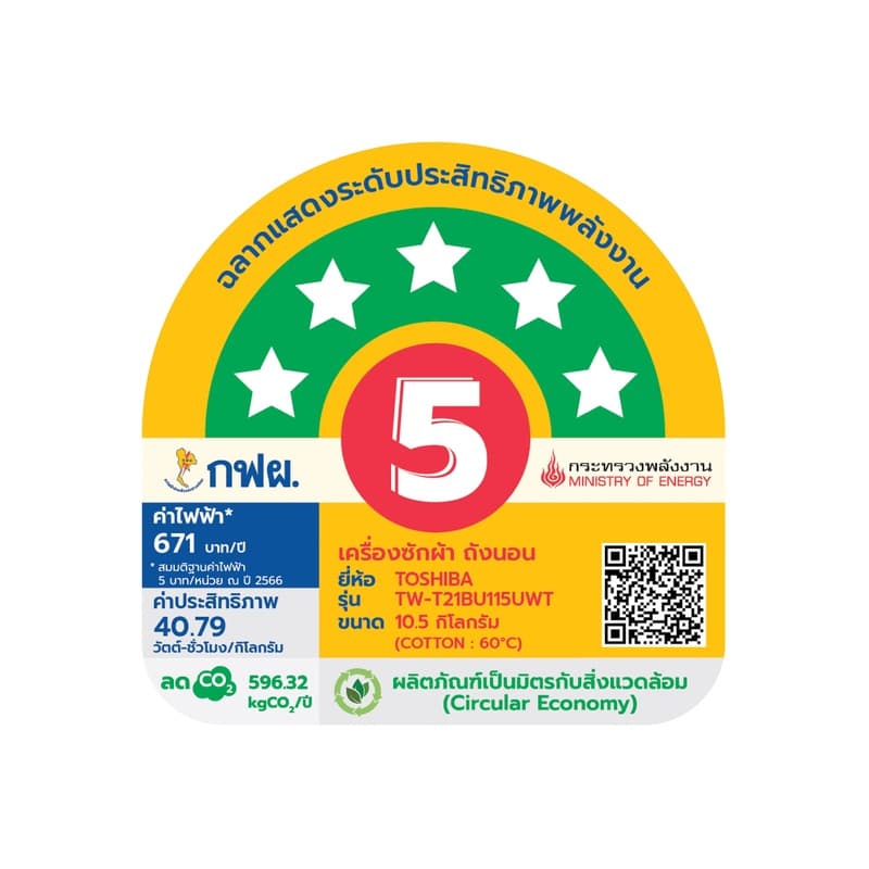 TOSHIBA รุ่น TW-T21BU115UWT(HH) เครื่องซักผ้าฝาหน้า 10.5 กก. เทคโนโลยี Ultra Fine Bubble พลังฟองนาโนขจัดคราบล้ำลึก ถนอมสีผ้าด้วย THE GREATWAVES ดีไซน์สวยประหยัดพื้นที่ https://lnwchill.com