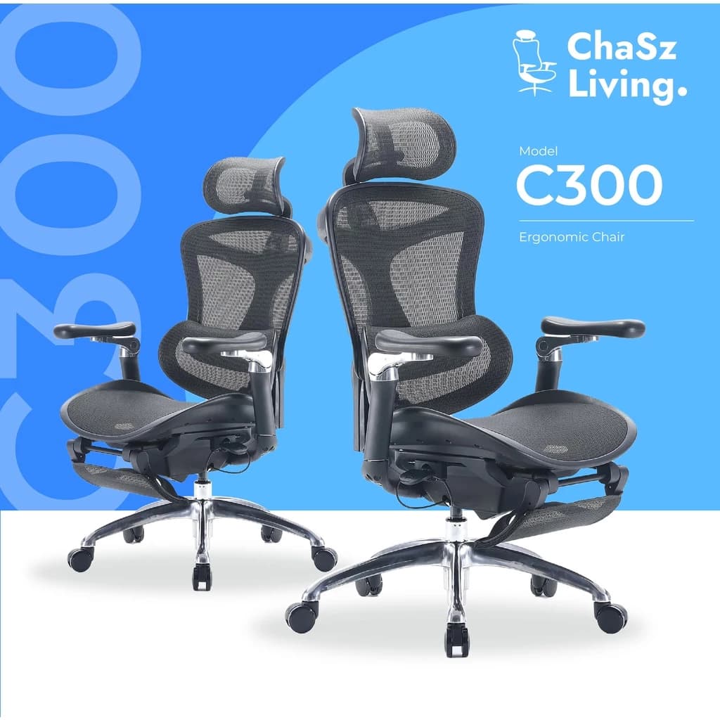 ChaSz Living เก้าอี้สุขภาพ Sihoo Doro เก้าอี้สีดำ รุ่น C300 แบรนด์ Sihoo ฟังก์ชั่นครบปรับระดับได้ เกรดพรีเมี่ยม เก้าอี้เบาะ นุ่ม เก้าอี้ทำงานเพื่อสุขภาพ Ergonomic ระบายอากาศดีเยี่ยม https://lnwchill.com