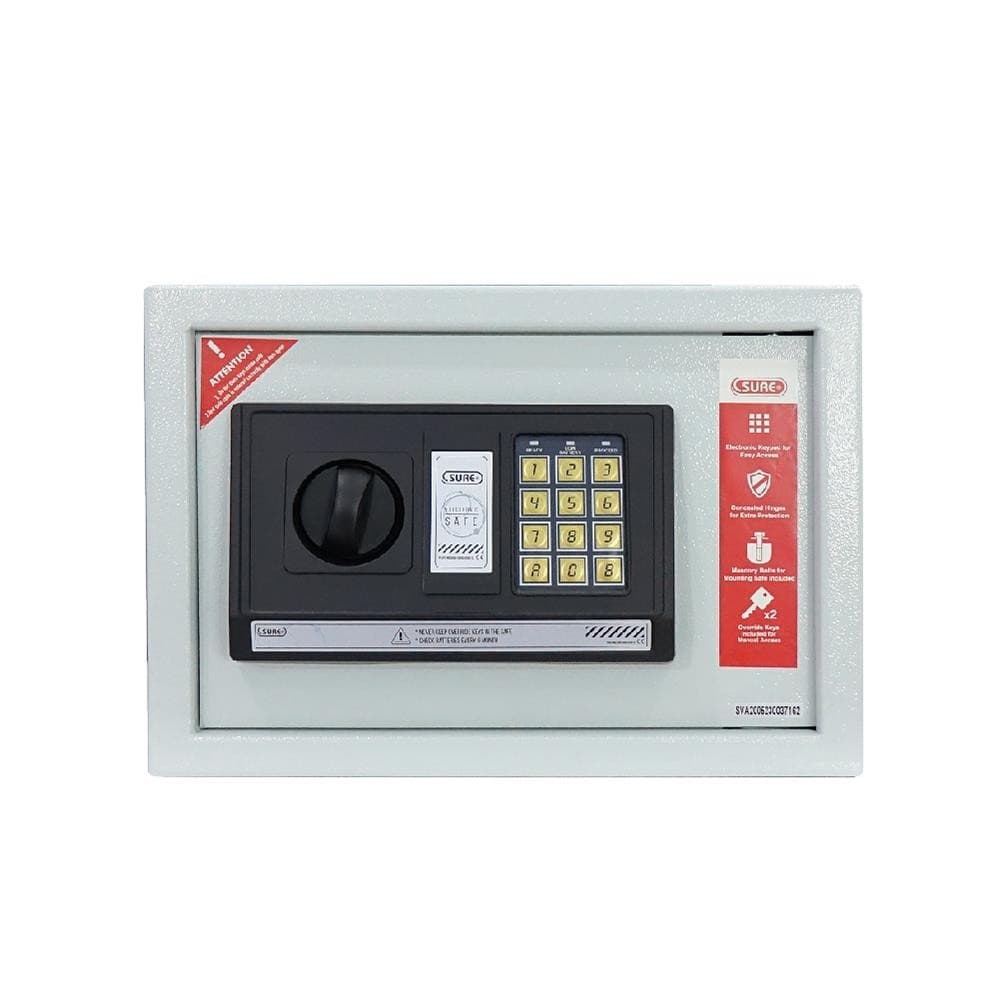 SURE รุ่น ES-701 ตู้นิรภัย ELECTRONIC สีเทา ระบบดิจิทัล ปลอดภัย เหมาะสำหรับบ้านและออฟฟิศ https://lnwchill.com