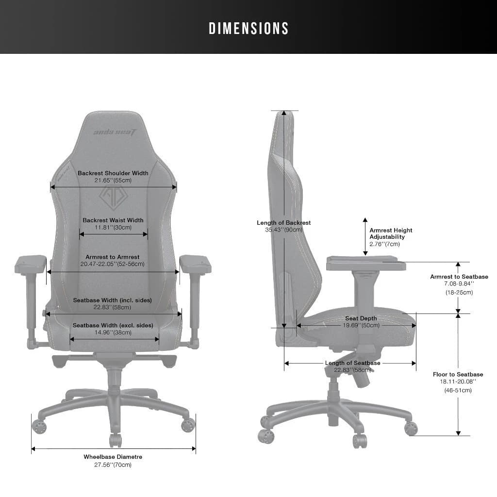 Anda Seat Phantom 3 Series XL Premium Gaming Chair เก้าอี้สีดำ รุ่น (AD18XL-52-B) อันดาซีท เก้าอี้เกมมิ่งเพื่อสุขภาพ Ergonomic เก้าอี้เบาะ นุ่ม ระบายอากาศดีเยี่ยม https://lnwchill.com