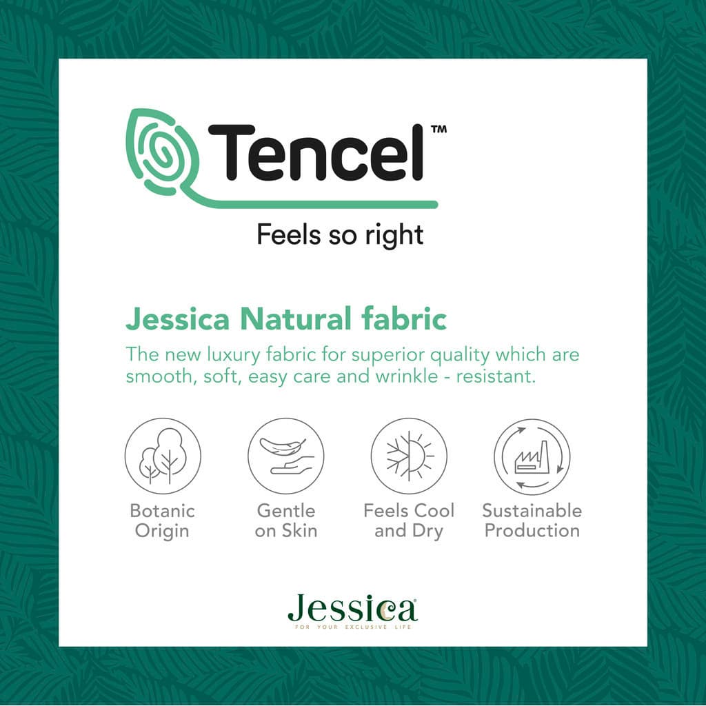 Jessica รุ่น T867 ชุดเครื่องนอน Tencel พิมพ์ลาย ให้สัมผัสที่นุ่มลื่นดุจแพรไหม ระบายอากาศดีเยี่ยม Jessica Tencel T867, ชุดเครื่องนอน Jessica พิมพ์ลาย, ผ้าปูที่นอน Tencel, ผ้านวมเจสสิก้า https://lnwchill.com
