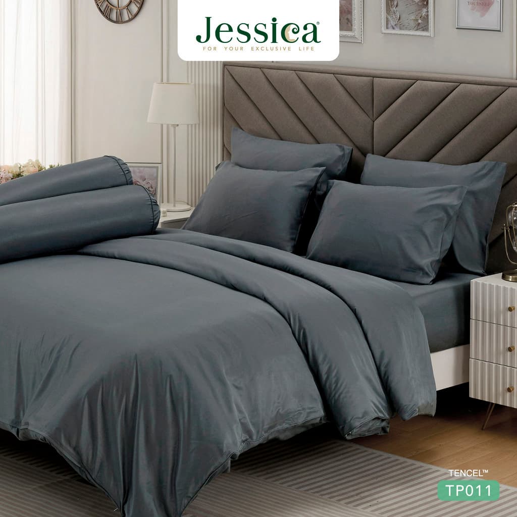 Jessica รุ่น TP011 ชุดเครื่องนอน Tencel สีพื้น ให้สัมผัสที่นุ่มลื่นดุจแพรไหมและช่วยระบายอากาศได้ดีเยี่ยม https://lnwchill.com