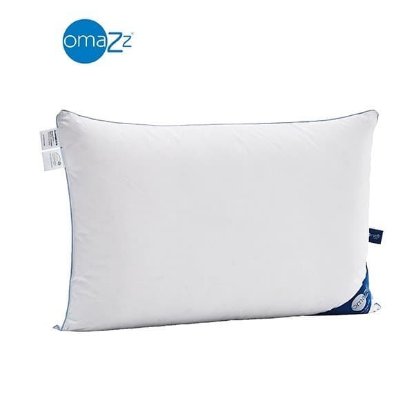 Omazz รุ่น โนเบิล ไวท์ ดาวน์ คอลเล็คชั่น (Solf) หมอนหนุนขนห่าน ไวท์ กูส ดาวน์ 100% น้ำหนัก 800 กรัม มอบสัมผัสแห่งการนอนที่นุ่มสบายและหรูหราเหนือระดับ