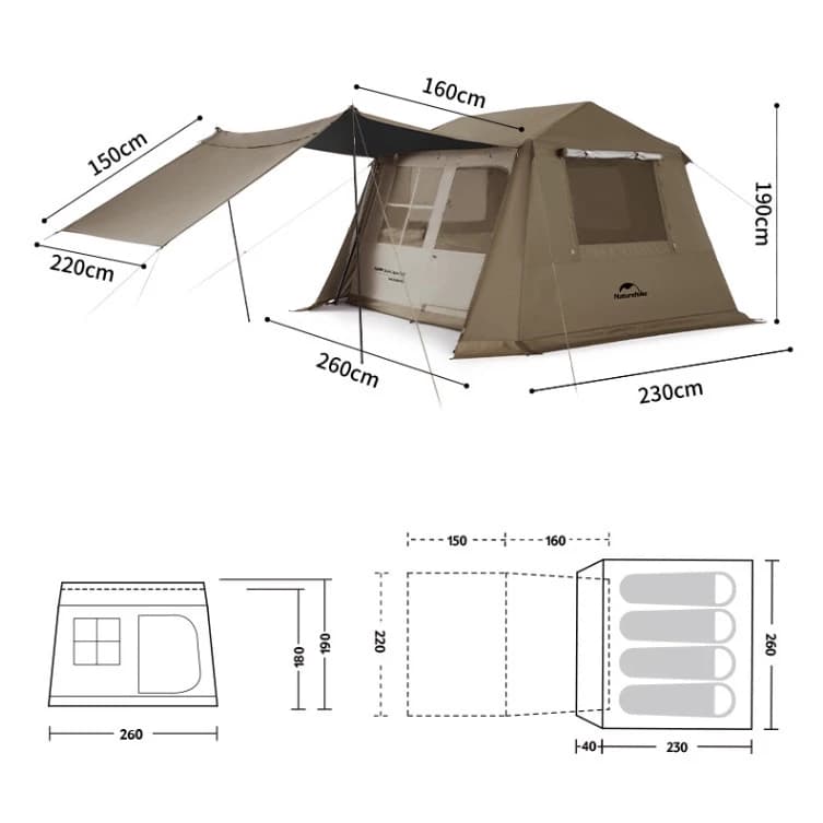 เต็นท์ Naturehike Village 6.02 รุ่นใหม่ ขายดี และ Village 6.02 Flagship พร้อมส่งจากไทย🇹🇭 https://lnwchill.com
