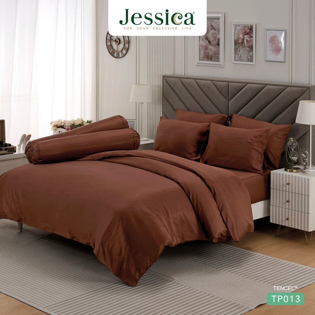 Jessica รุ่น TP013 ชุดเครื่องนอน Tencel สีพื้น ให้สัมผัสที่นุ่มลื่นดุจแพรไหมและระบายอากาศได้อย่างเหนือชั้น https://lnwchill.com