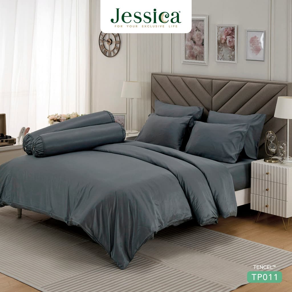 Jessica รุ่น TP011 ชุดเครื่องนอน Tencel สีพื้น ให้สัมผัสที่นุ่มลื่นดุจแพรไหมและช่วยระบายอากาศได้ดีเยี่ยม https://lnwchill.com