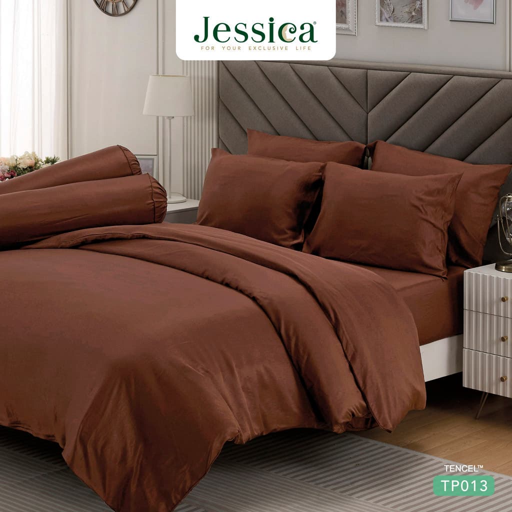 Jessica รุ่น TP013 ชุดเครื่องนอน Tencel สีพื้น ให้สัมผัสที่นุ่มลื่นดุจแพรไหมและระบายอากาศได้อย่างเหนือชั้น https://lnwchill.com