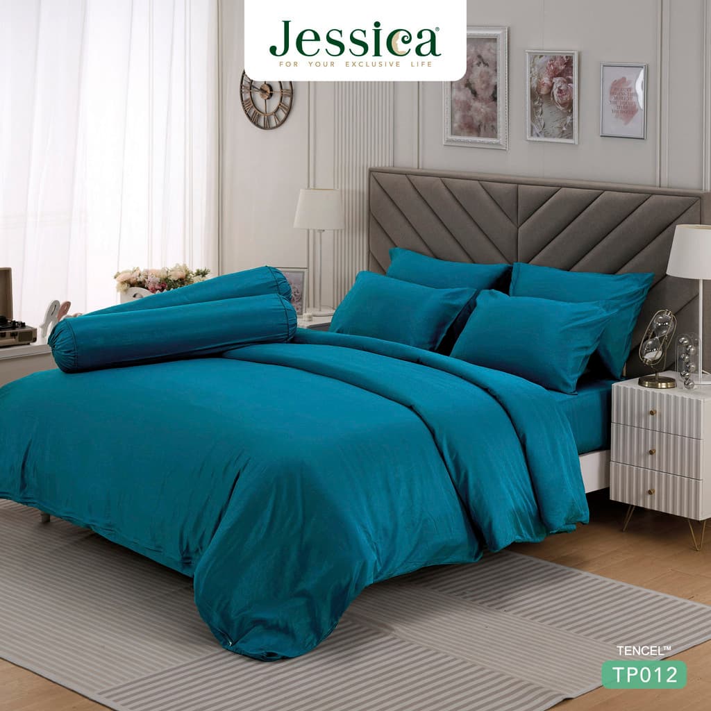 Jessica รุ่น TP012 ชุดเครื่องนอน Tencel สีพื้น สัมผัสนุ่มลื่นดุจแพรไหม ระบายอากาศดีเยี่ยม ยับยั้งแบคทีเรีย https://lnwchill.com