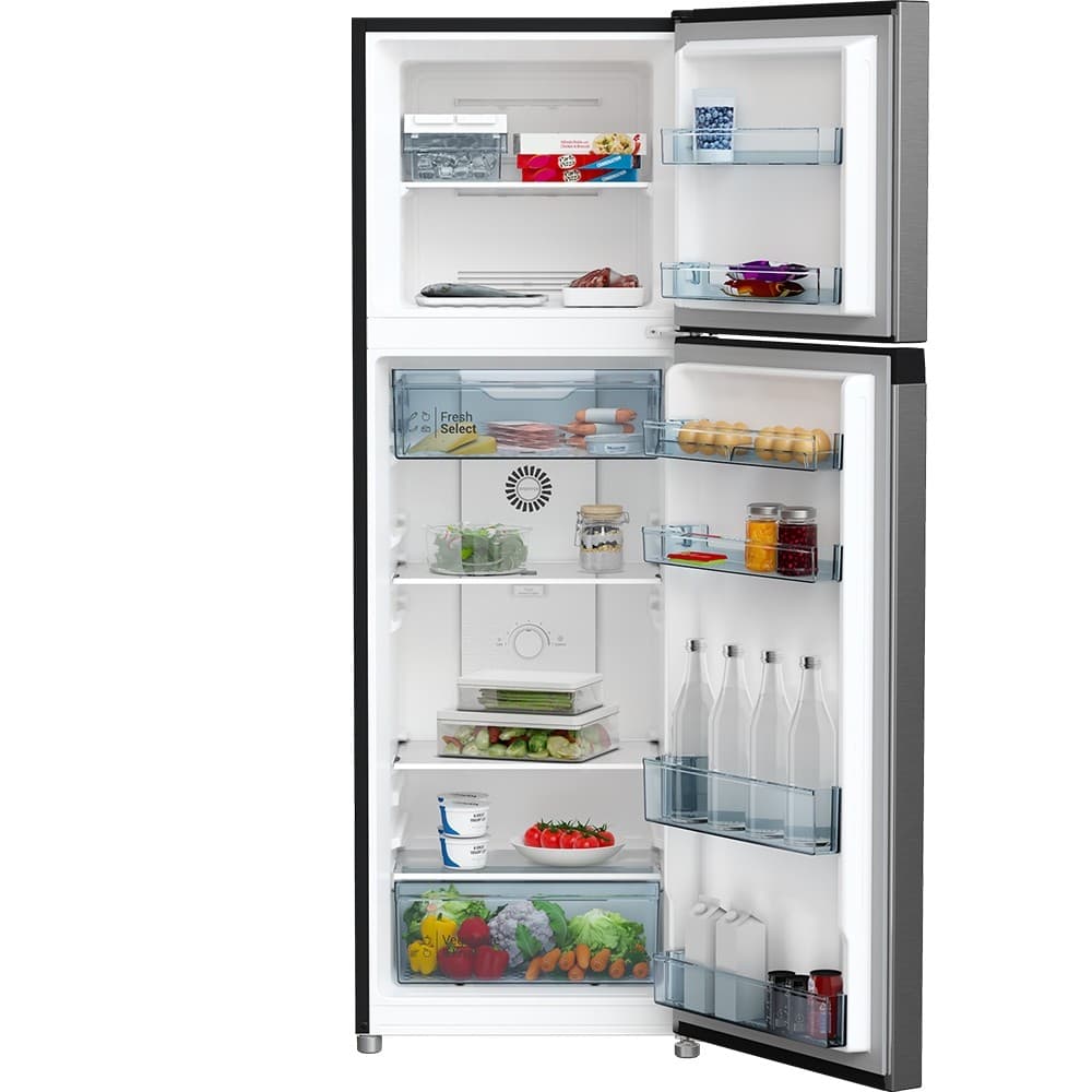 Hitachi HRTN5275MFXTH ตู้เย็น 2 ประตู 9.2 คิว สีเงิน ระบบอินเวอร์เตอร์ Surround Air Cooling และช่องแช่ปรับอุณหภูมิ Flexible Fresh Select https://lnwchill.com