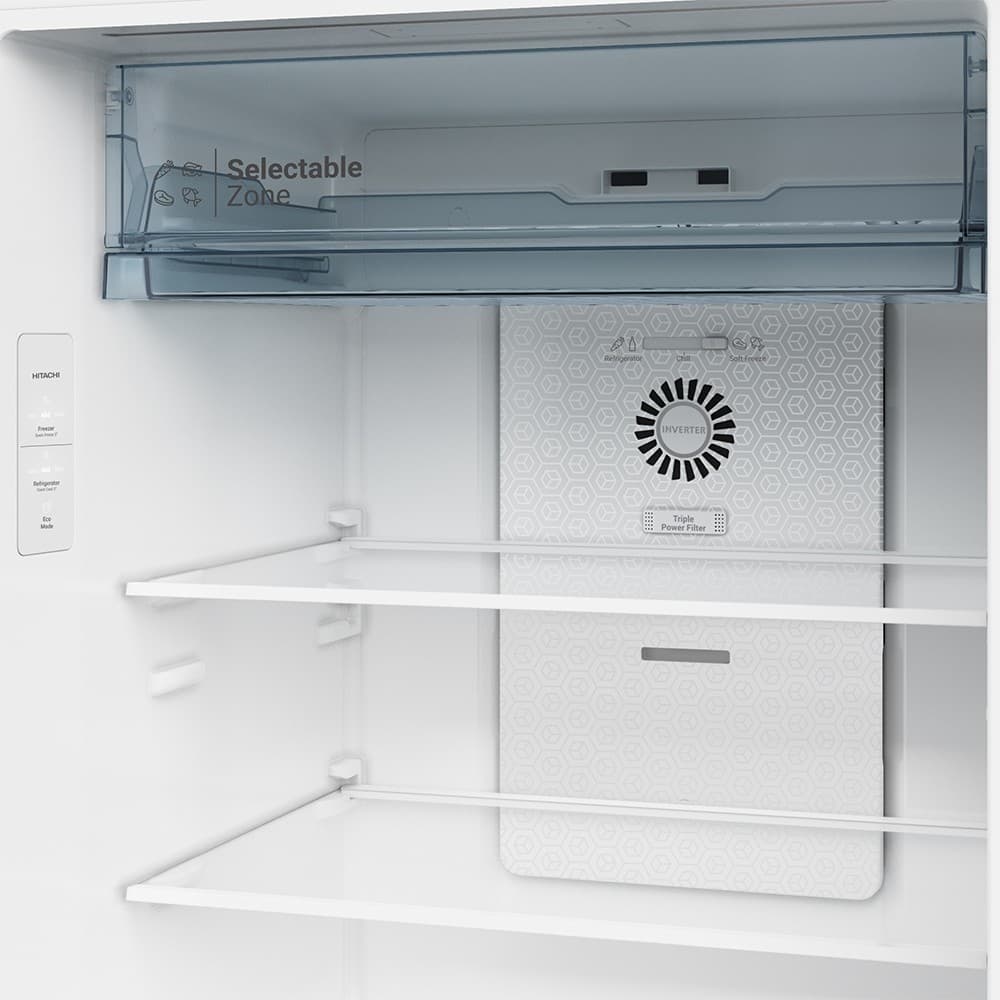 HITACHI ตู้เย็น 2 ประตู 13.2 คิว 374 ลิตร Grand Carbon Line รุ่น HRTN6408SUTH สีมิดไนท์ ไชน์ https://lnwchill.com