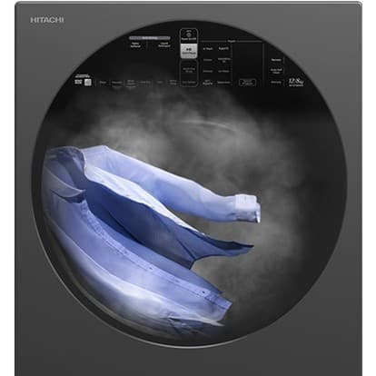 Hitachi BD-D120XGV เครื่องซักผ้าฝาหน้าซัก 12 กก อบ 8 กก รุ่น BD-D120XGV สี Mauve Gray พร้อมเทคโนโลยี Wind Iron และ AI Wash ซักสะอาดอบผ้าแห้งนุ่มลดรอยยับประหยัดเวลา https://lnwchill.com