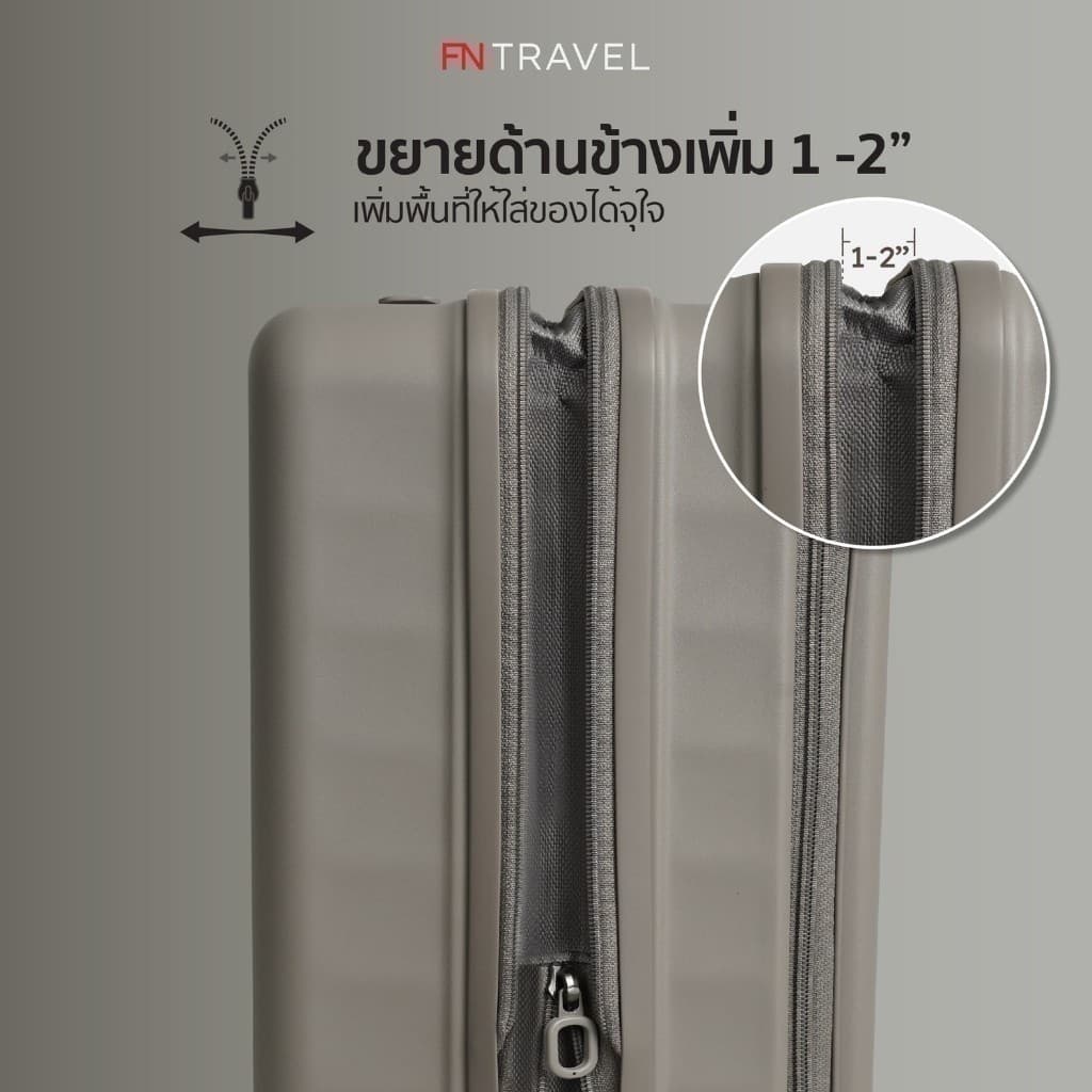 Rollica FN รุ่น BERLINN EXTRA PLUS กระเป๋าเดินทางเปิดฝาหน้า ซิป 2 ชั้น ขยายข้างได้ พร้อมระบบล็อค TSA รับประกัน 5 ปี https://lnwchill.com