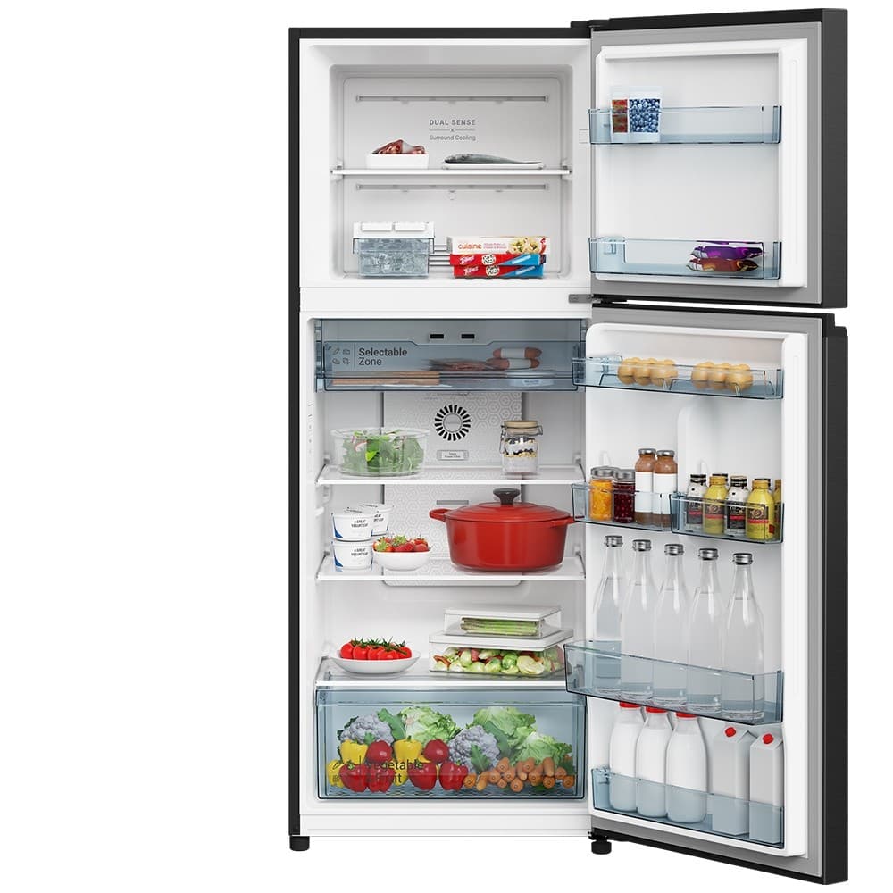 HITACHI รุ่น HRTN6408SGBKTH ตู้เย็น 2 ประตู 13.2 คิว 374 ลิตร Grand Carbon Line สีกลาสแบล็ก ประหยัดไฟเบอร์ 5 ระดับ 4 ดาว https://lnwchill.com